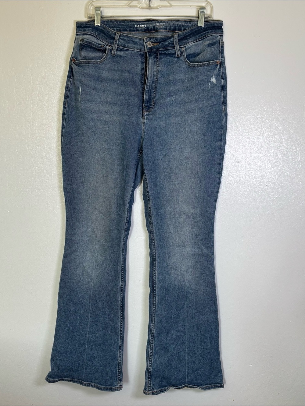 Old Navy Women's Medium Blue High-Rise Flare Jeans Size 12